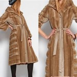 vintage 1960s lilli ann faux mink and leather coat