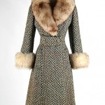 vintage 1960s shagmoor fox trim coat