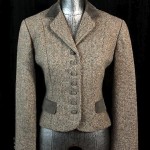 vintage 1970s oscar de la renta tweed and velvet jacket
