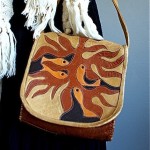 vintage 1970s patchwork leather purse