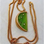 vintage 1980s givenchy fruit slice necklace