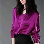vintage 1990s chanel silk blouse