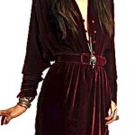 vintage halston velvet mini dress