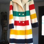 vintage hudson bay blanket coat