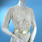 antique irish crochet dress