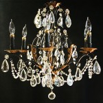 vintage italian mid-century chandelier