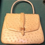 vintage lucille de paris ostrich handbag