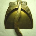 art nouveau brass table broom