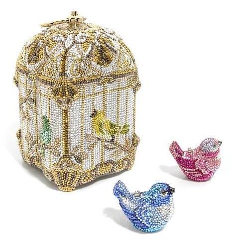 vintage judith leiber bird cage handbag