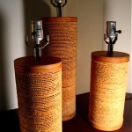 set of vintage gregory van pelt flute lamps