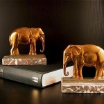 vintage 1920s french elephant bookends