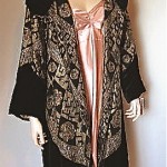 vintage 1920s lame embroidered opera coat