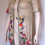 vintage 1920s tulle floral jacket