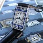vintage 1928 elgin sapphire diamond 14k white gold watch