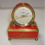 vintage 1940s swiss musical alarm clock