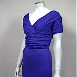 vintage 1950s crepe dress