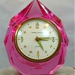 vintage 1950s lucite alarm clock