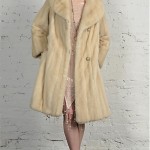vintage 1960s blonde mink coat