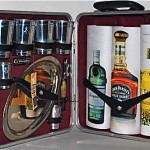 vintage 1960s portable travel bar set