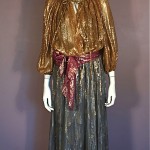 vintage 1970s bill blass metallic evening dress