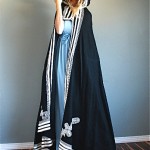 vintage 1970s hooded moroccan cape coat