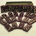 vintage art deco bakelite domino set