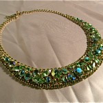 vintage juliana rhinestone collar bib necklace