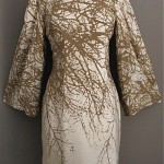 vintage pauline trigere branches print dress