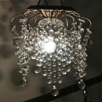 antique 1900s rock crystal mini chandelier