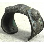 antique byzantine bronze fertility cuff bracelet