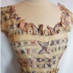 vintage 1940s butterfly dress cu