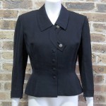 vintage 1950s navy wool jacket