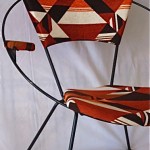 vintage 1950s reupholstered toy paul circle arm chair