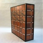 vintage 1960s copper fireplace screen 2