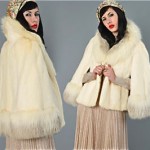 vintage 1960s mink and fox capelet