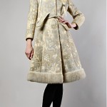 vintage 1960s tapestry mink coat