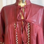vintage 1974 bill gibb leather samurai jacket