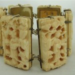 vintage chinese carved bracelet