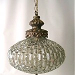 vintage midcentury hanging lamp