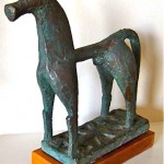 vintage midcentury horse sculpture