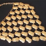 vintage pauline trigere bib necklace and earrings