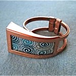 vintage renoir matisse copper clamper bracelet