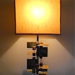 vintage sciolari italian cubist lamp