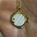 vintage trifari fish necklace