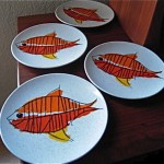 vintage vera fish plates