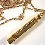 vintage whistle necklace
