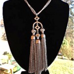 vintage trifari tassel necklace