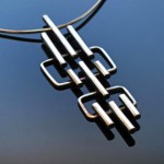 vintage juhls silver modernist necklace