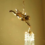 vintage 1920s french gilt cherub chandelier