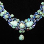 vintage 1958 christian dior turquoise necklace